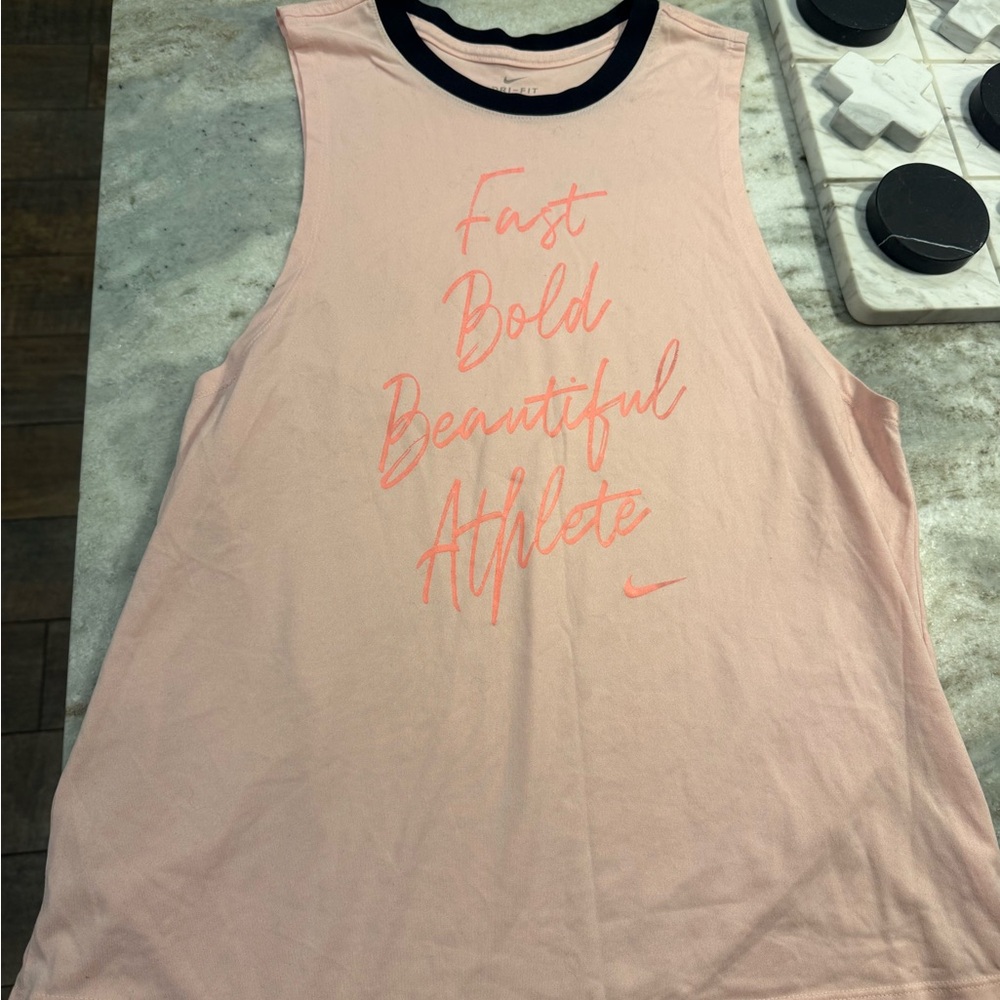 Nike Women's Pink Athletic Tank Top Med